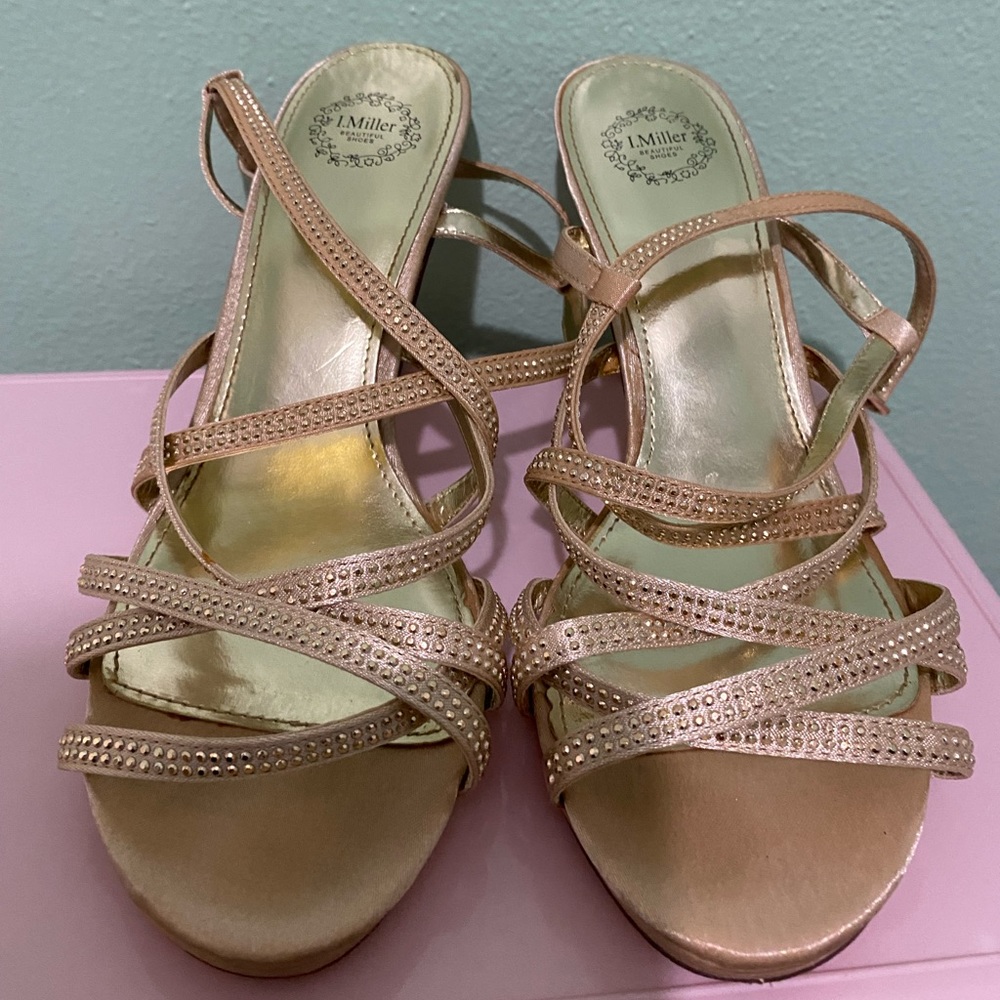 I. Miller Golden Heels